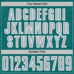 Sublimation Gray-White Geometric Uniform Jersey Custom Shape Soccer Sports Teal