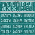 Sublimation Geometric Shape Jersey White Sports Soccer Teal Custom Uniform