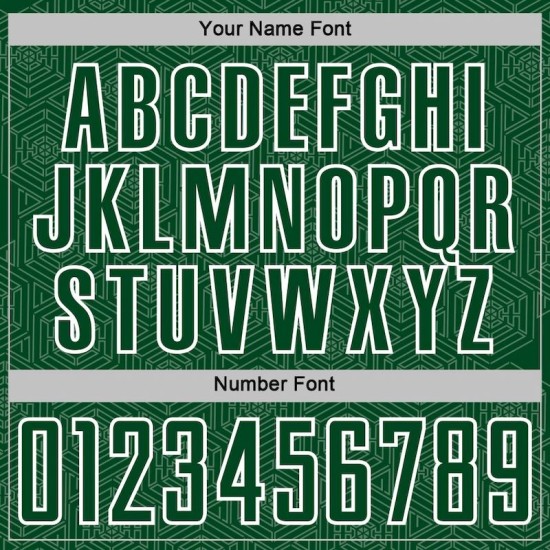 Sports Uniform Geometric White Sublimation Shape Custom Jersey Soccer Green