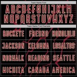 Lightning Black Soccer Uniform Jersey Sublimation Custom Sports Crimson-Cream