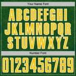 Jersey Sublimation Shape Uniform Custom Green Geometric Soccer Yellow-White Sports