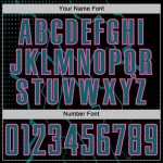 Jersey Soccer Sports Uniform Black Custom Teal-Pink Sublimation Lightning