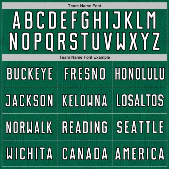 Jersey Shape Sublimation Uniform Green Geometric Soccer Kelly White-Black Custom Sports