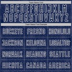 Custom Sports Navy Sublimation Geometric Jersey White Uniform Shape Soccer