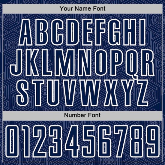 Custom Sports Navy Sublimation Geometric Jersey White Uniform Shape Soccer