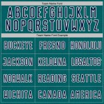 Custom Geometric Teal Jersey Navy-White Soccer Sports Shape Sublimation Uniform