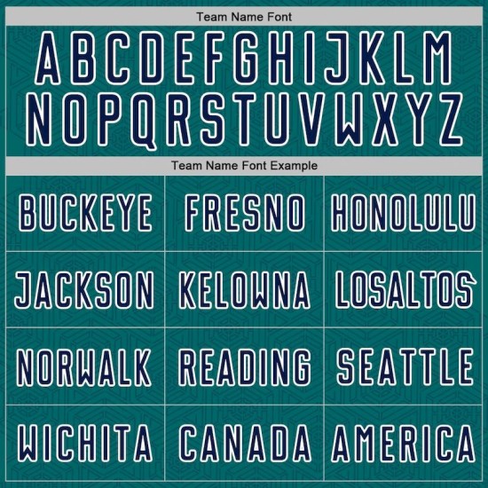 Custom Geometric Teal Jersey Navy-White Soccer Sports Shape Sublimation Uniform