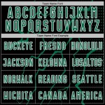 Black Jersey Sports Kelly Soccer Sublimation Custom Green-White Uniform Lightning