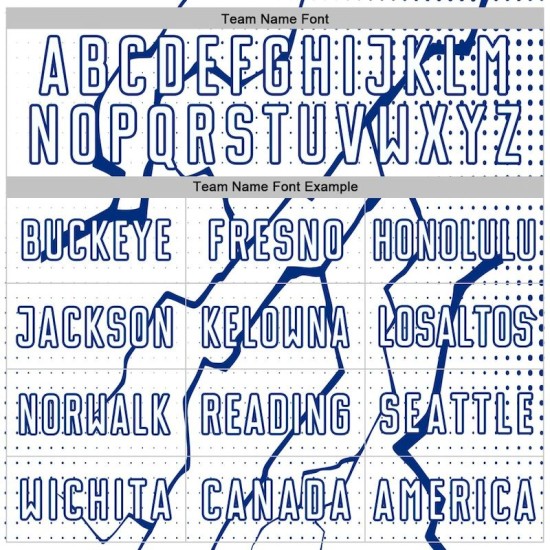 White Royal Jersey Sublimation Uniform Lightning Custom Sports Soccer