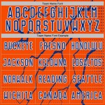 Uniform Royal-White Soccer Lightning Sports Sublimation Orange Custom Jersey