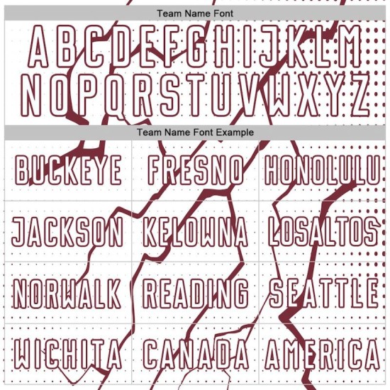 Sublimation Uniform Custom Sports Lightning White Soccer Jersey Burgundy