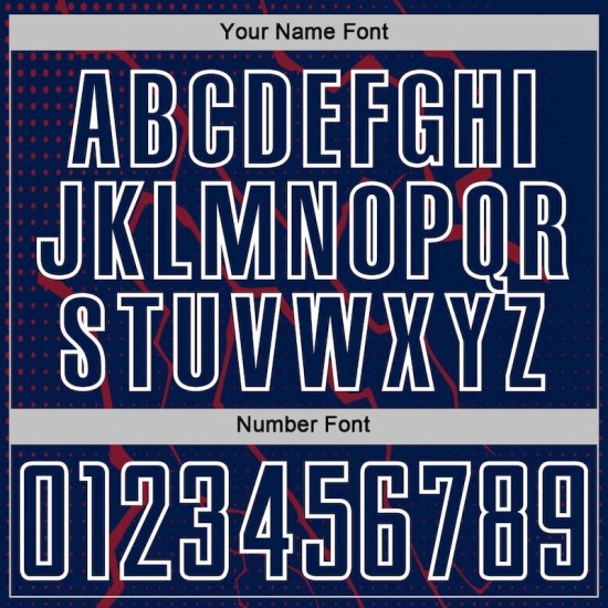 Sports Crimson-White Lightning Navy Uniform Sublimation Soccer Custom Jersey