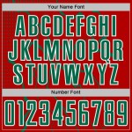 Red Sports Lightning Uniform Custom Kelly Jersey Soccer Green-White Sublimation