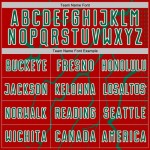 Red Sports Lightning Uniform Custom Kelly Jersey Soccer Green-White Sublimation