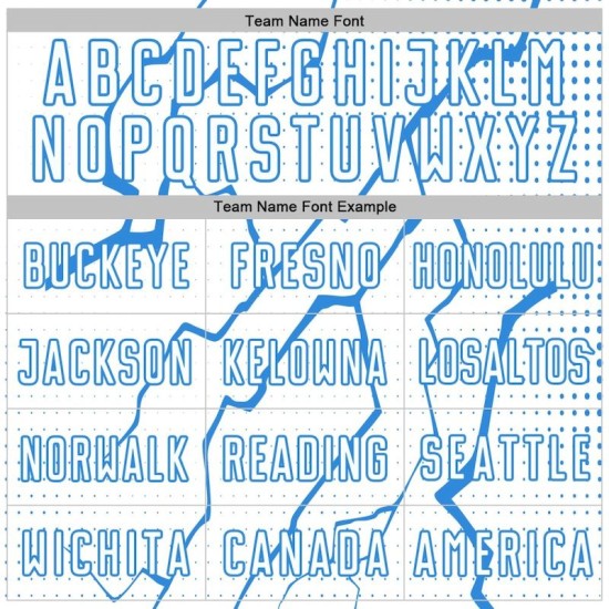 Jersey Sports Lightning Powder Soccer Uniform Sublimation White Custom Blue