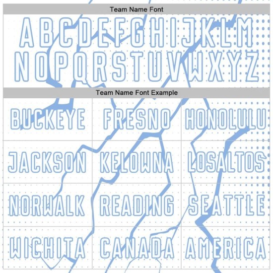 Jersey Soccer Lightning Uniform Custom White Sports Light Blue Sublimation