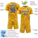 Jersey Lightning Royal-White Uniform Custom Sublimation Soccer Sports Gold
