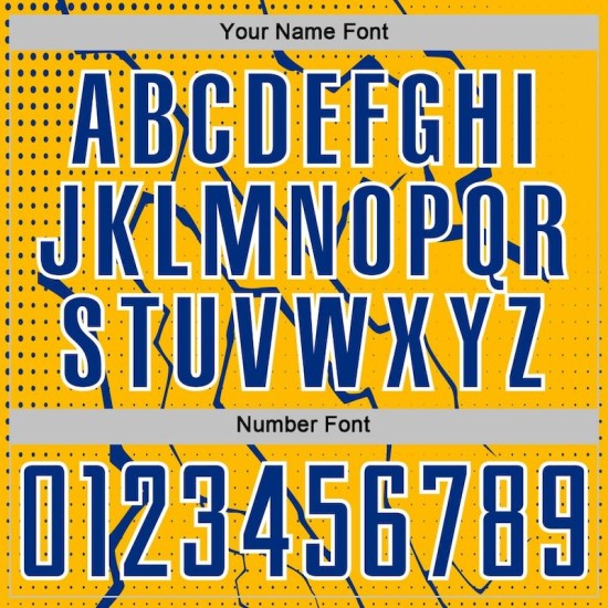 Jersey Lightning Royal-White Uniform Custom Sublimation Soccer Sports Gold