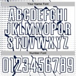 Jersey Custom Sports Sublimation Soccer White Lightning Navy Uniform