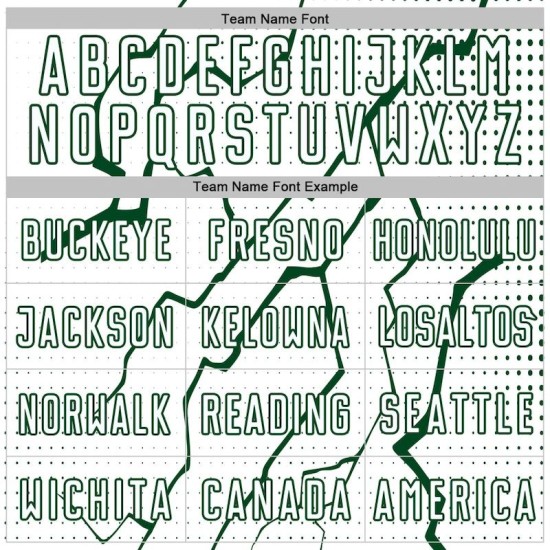 Custom Sublimation Soccer Jersey Lightning Sports Green White Uniform