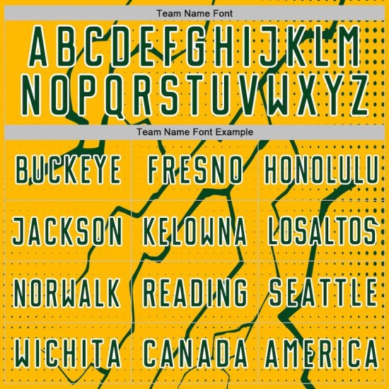 Custom Sublimation Green-White Sports Soccer Gold Lightning Uniform Jersey