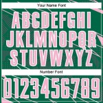 Uniform Sports Soccer Kelly Lines Sublimation Jersey Light Green Custom Pink-White