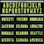 Sports Geometric Jersey Neon Shape Green-White Custom Soccer Uniform Sublimation Black