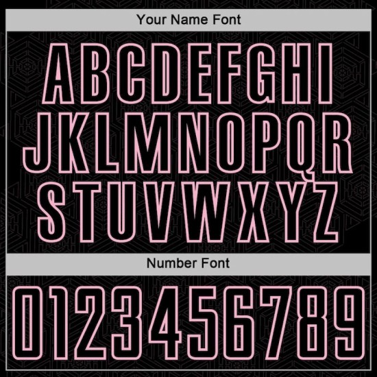 Soccer Sports Light Jersey Sublimation Custom Shape Geometric Pink Black Uniform