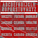 Red Jersey Steel Uniform Sports Sublimation Custom Soccer Lines Gray-White