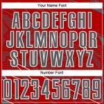 Red Jersey Steel Uniform Sports Sublimation Custom Soccer Lines Gray-White