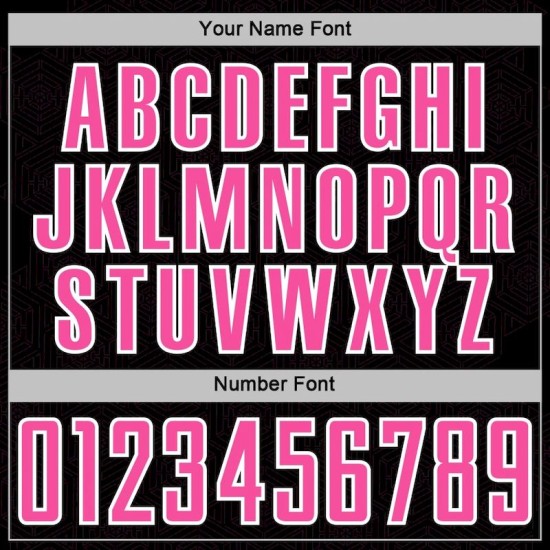 Pink-White Sublimation Soccer Sports Geometric Jersey Custom Black Uniform Shape