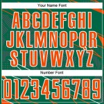 Lines Sublimation Jersey Custom Sports Orange-White Green Soccer Uniform Kelly