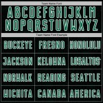 Kelly Black Jersey Sports Uniform Custom Sublimation Geometric Soccer Green-White Shape