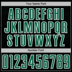 Kelly Black Jersey Sports Uniform Custom Sublimation Geometric Soccer Green-White Shape