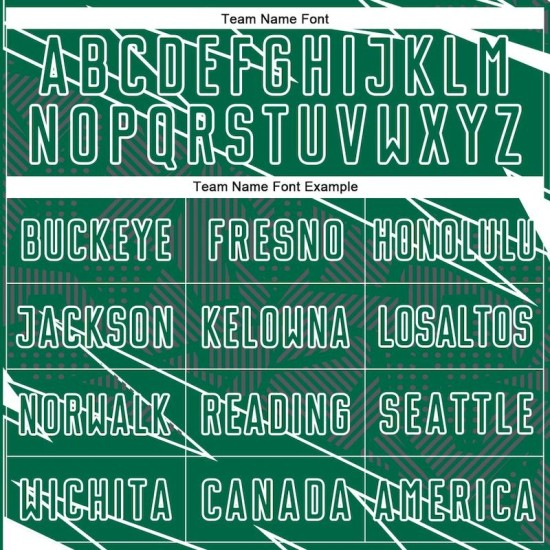 Green Sublimation Uniform White Jersey Sports Custom Lines Kelly Soccer