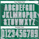 Custom Uniform Jersey Sports Sublimation Soccer Kelly Lines Gray-White Green