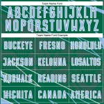 Blue-White Sports Light Sublimation Soccer Lines Green Uniform Kelly Jersey Custom