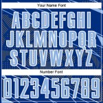 Blue-White Royal Uniform Sports Jersey Light Custom Lines Sublimation Soccer