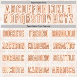 Uniform Sports Sublimation Custom Jersey Shape Orange Geometric White Soccer