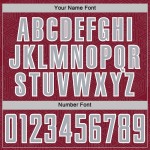 Sublimation Jersey Sports Geometric Crimson Gray-White Soccer Uniform Shape Custom