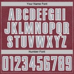 Sports Geometric Sublimation Gray-White Uniform Jersey Shape Custom Burgundy Soccer