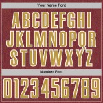 Soccer Sublimation Shape Burgundy Uniform Old Gold-White Custom Jersey Sports Geometric