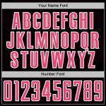 Soccer Neon Sublimation Shape Black Geometric Jersey Sports Custom Uniform Pink-White