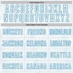 Soccer Jersey Shape Sublimation White Custom Sports Blue Geometric Uniform Powder