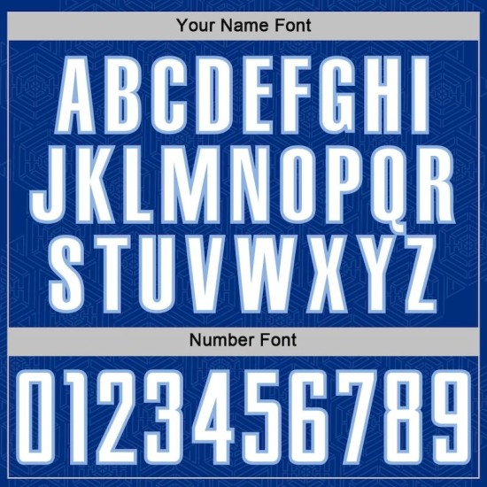 Soccer Geometric Sports Blue Custom Royal Shape White-Light Sublimation Uniform Jersey