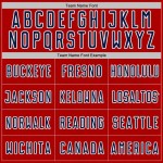 Jersey Red Geometric Soccer Shape Custom Uniform Sports Sublimation Navy-White