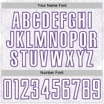 Geometric Shape Uniform Sports Custom White Purple Sublimation Soccer Jersey