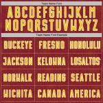 Geometric Jersey Shape Uniform Sublimation Soccer Crimson Gold-White Sports Custom