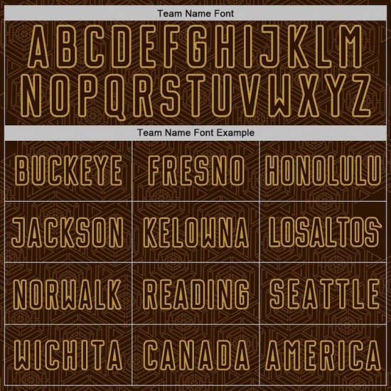 Geometric Jersey Old Custom Sports Gold Uniform Soccer Brown Shape Sublimation