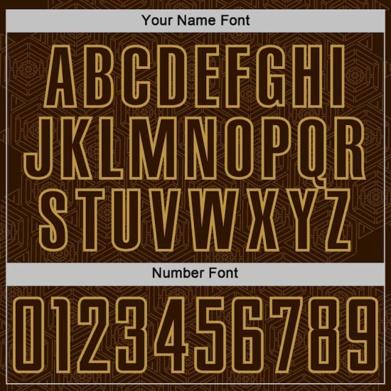 Geometric Jersey Old Custom Sports Gold Uniform Soccer Brown Shape Sublimation